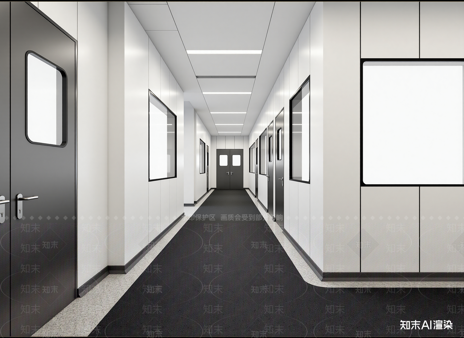 现代走廊3D模型下载【ID:1215174931】