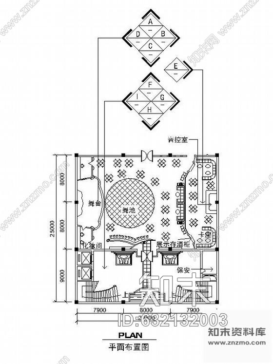 施工图某歌舞厅装修图cad施工图下载【ID:632132003】