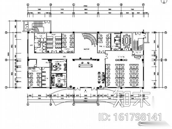 [江苏]三层科技公司办公楼室内装修图施工图下载【ID:161798141】