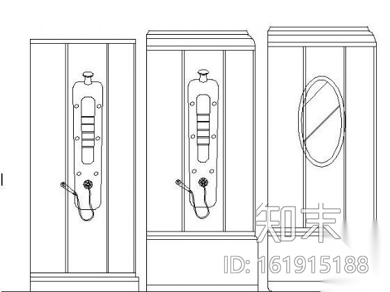 卫浴洁具图块集cad施工图下载【ID:161915188】