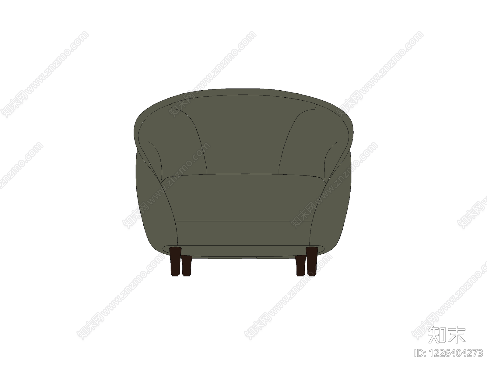 沙发cad施工图下载【ID:1226404273】