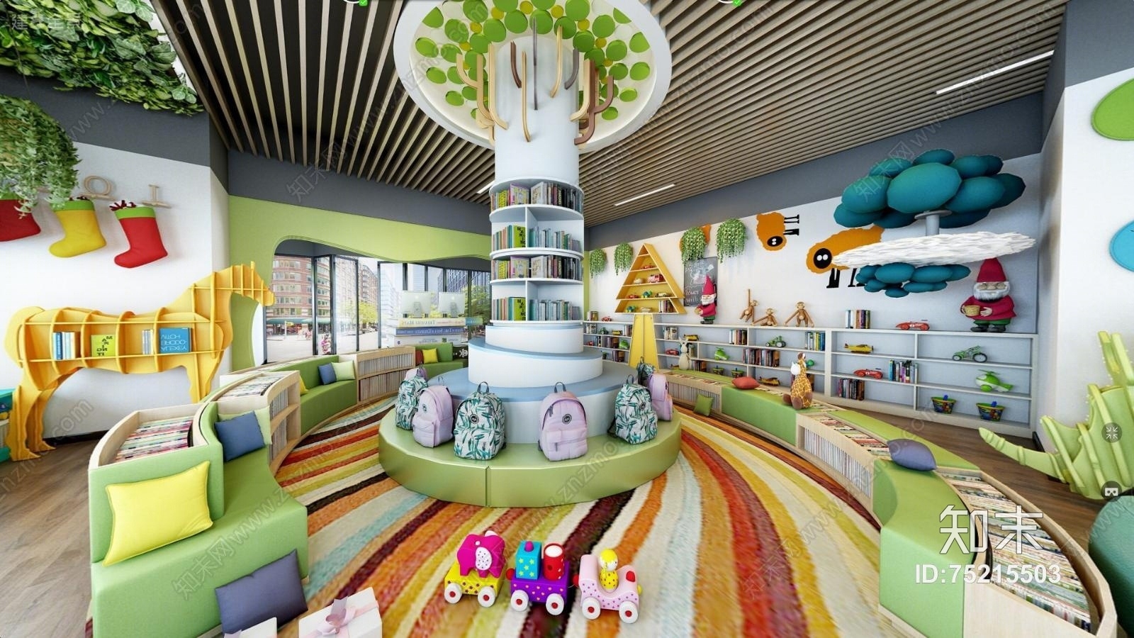 亲子互动体验馆全景3D模型下载【ID:75215503】