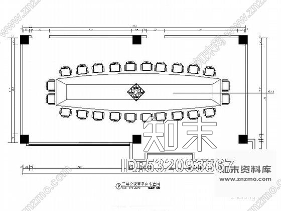 施工图中级法院149平方会议室装修图施工图下载【ID:532093867】