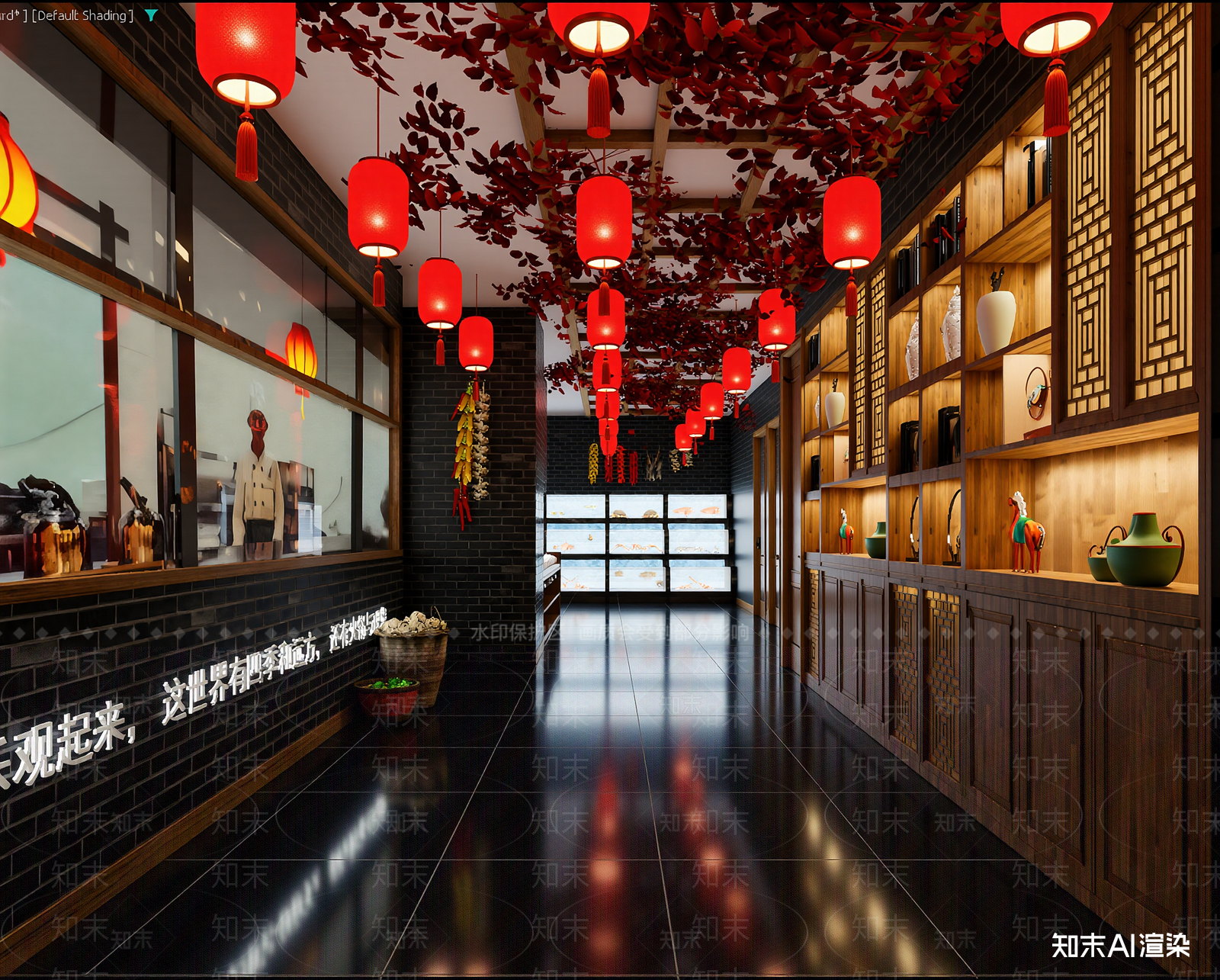 工业风中餐厅3D模型下载【ID:1213935226】
