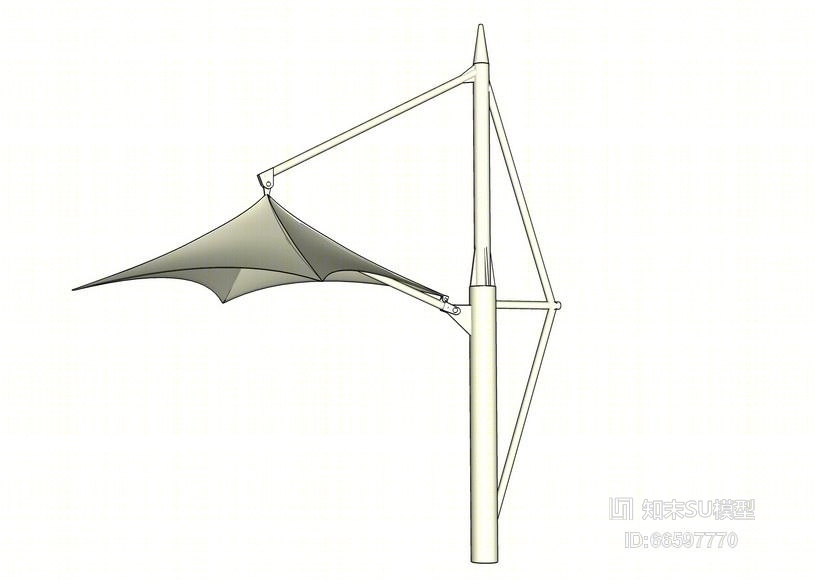 张拉膜SU模型下载【ID:66597770】