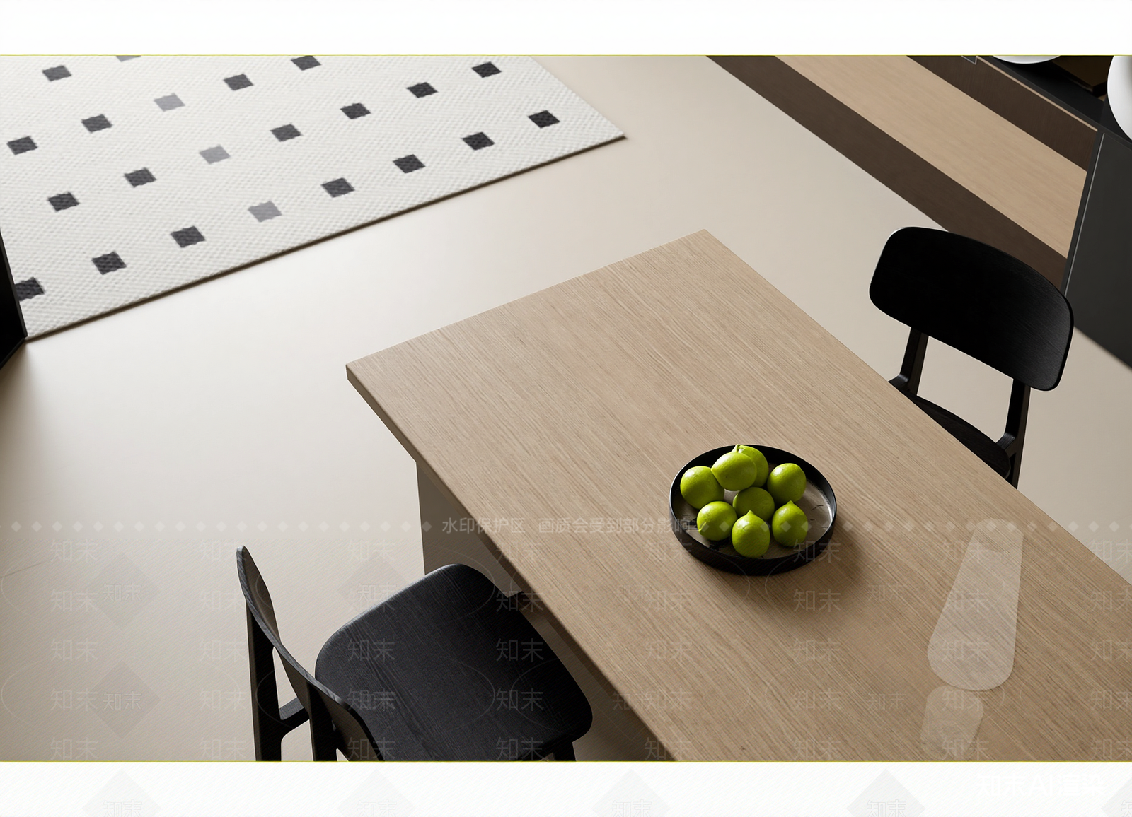 现代餐桌3D模型下载【ID:1214320091】