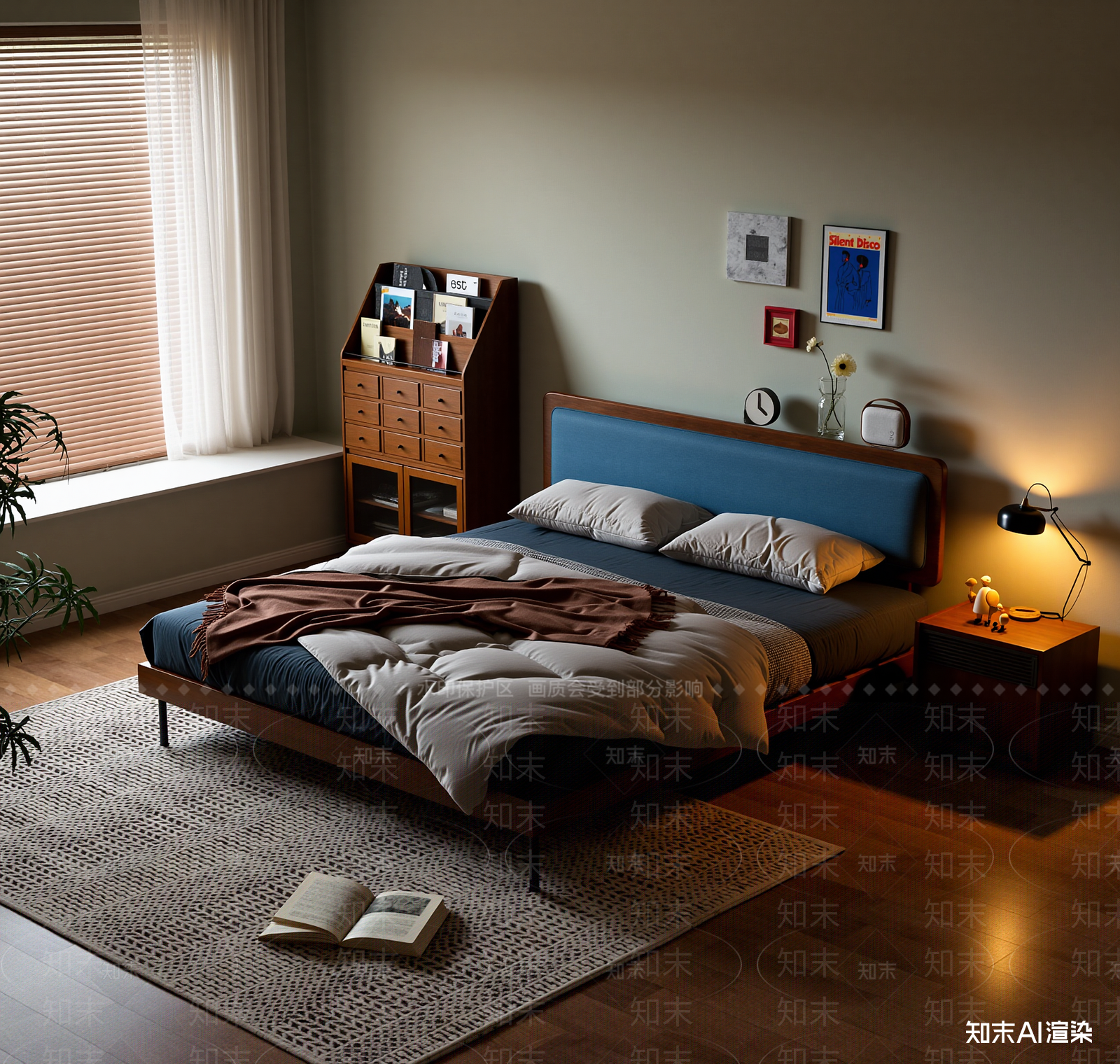 现代家居卧室3D模型下载【ID:1221999618】