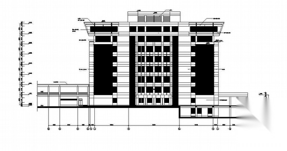 某八层图书馆建筑结构施工图施工图下载【ID:165408142】