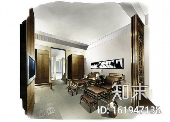 [北京]豪华文化五星级艺术酒店客房装修图（含方案）cad施工图下载【ID:161947138】