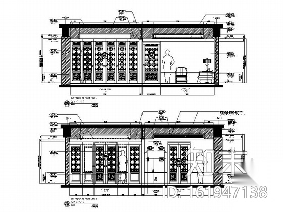 [北京]豪华文化五星级艺术酒店客房装修图（含方案）cad施工图下载【ID:161947138】