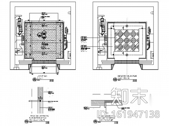 [北京]豪华文化五星级艺术酒店客房装修图（含方案）cad施工图下载【ID:161947138】