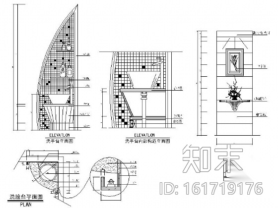 某广场大楼大型美容院装修图cad施工图下载【ID:161719176】