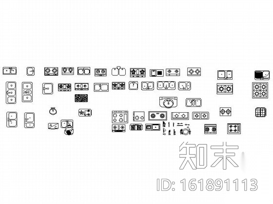 超全家装平面CAD图块下载cad施工图下载【ID:161891113】