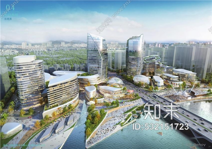 英国贝诺Benoy临安滨湖新城商业核心区丨建筑概念设计丨施工图下载【ID:532151723】