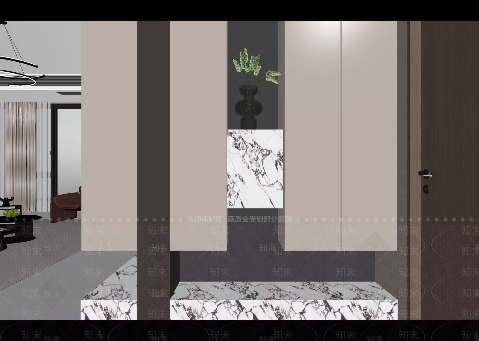 现代玄关3D模型下载【ID:1215166303】