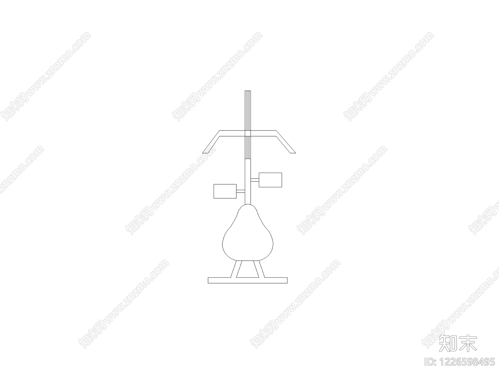 灯具图块cad施工图下载【ID:1226598495】