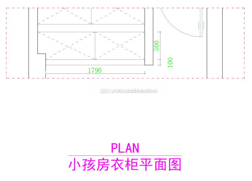 衣柜cad施工图下载【ID:178427114】