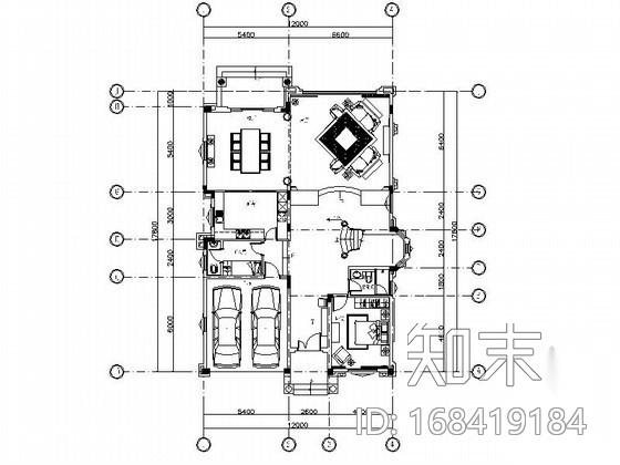 [大连]田园精致三层别墅室内装修图（含实景）cad施工图下载【ID:168419184】