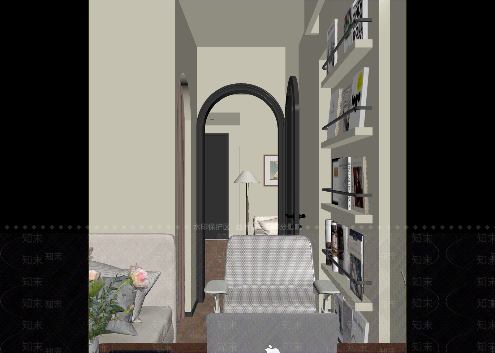 复古书房3D模型下载【ID:1214785762】
