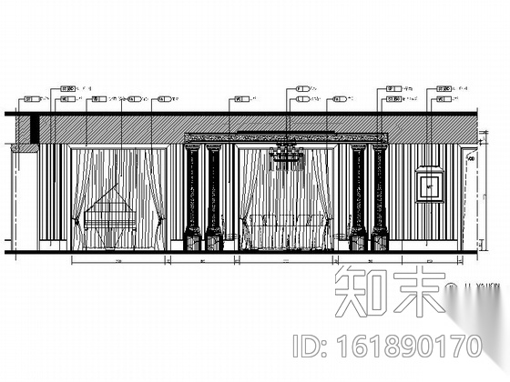 [广东]高档现代风格五星酒店总统套房室内施工图cad施工图下载【ID:161890170】