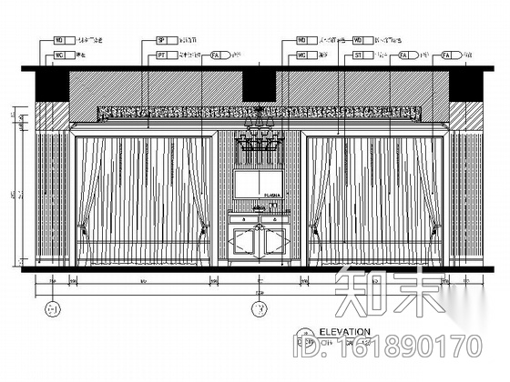 [广东]高档现代风格五星酒店总统套房室内施工图cad施工图下载【ID:161890170】