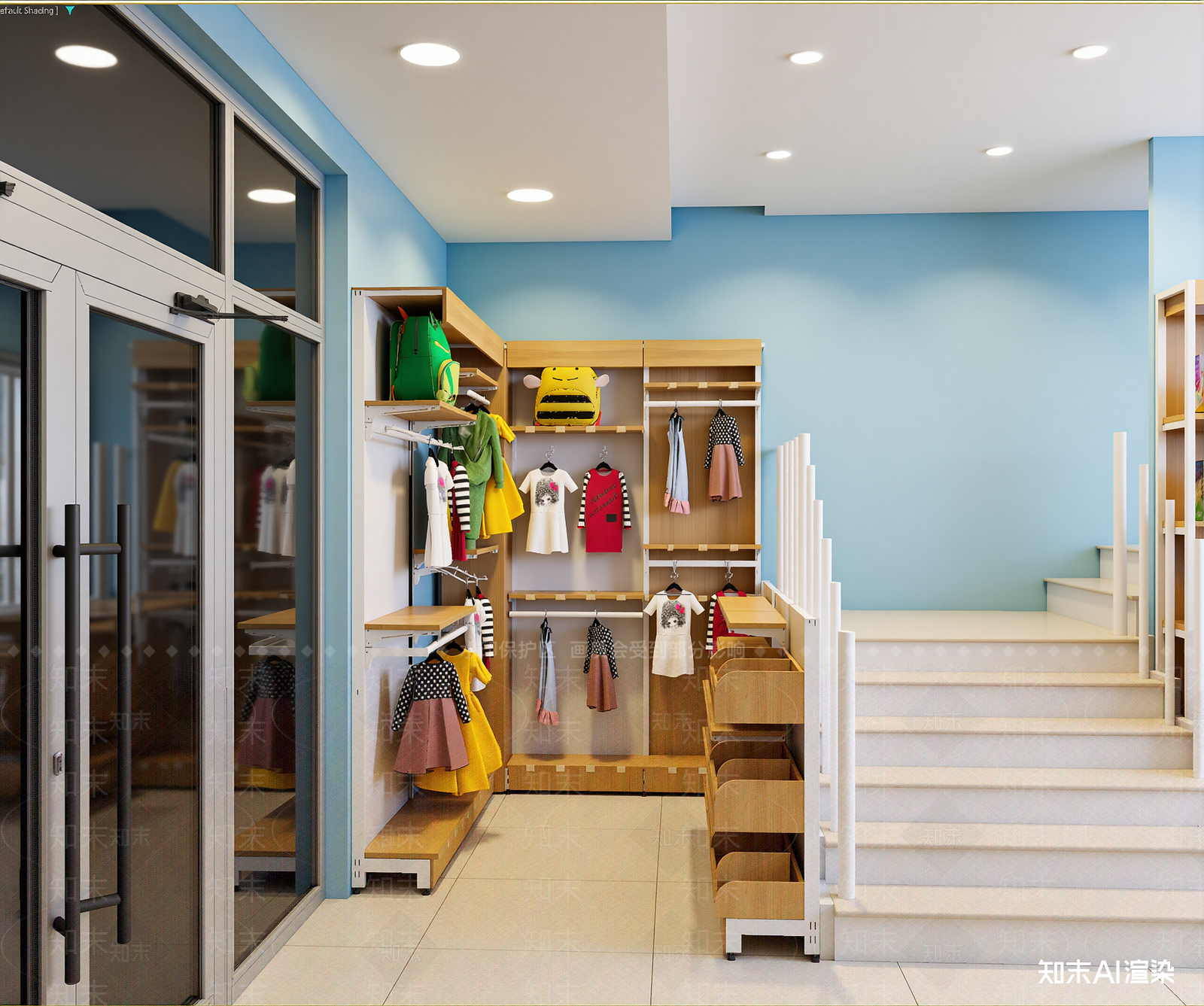 服装店3D模型下载【ID:1213947505】