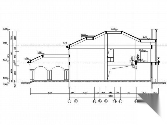 某度假村二层售楼处建筑施工图施工图下载【ID:164860145】