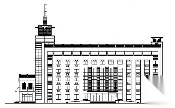 某六层汽车培训综合楼建筑施工图cad施工图下载【ID:151422124】