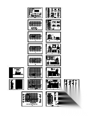 某六层汽车培训综合楼建筑施工图cad施工图下载【ID:151422124】