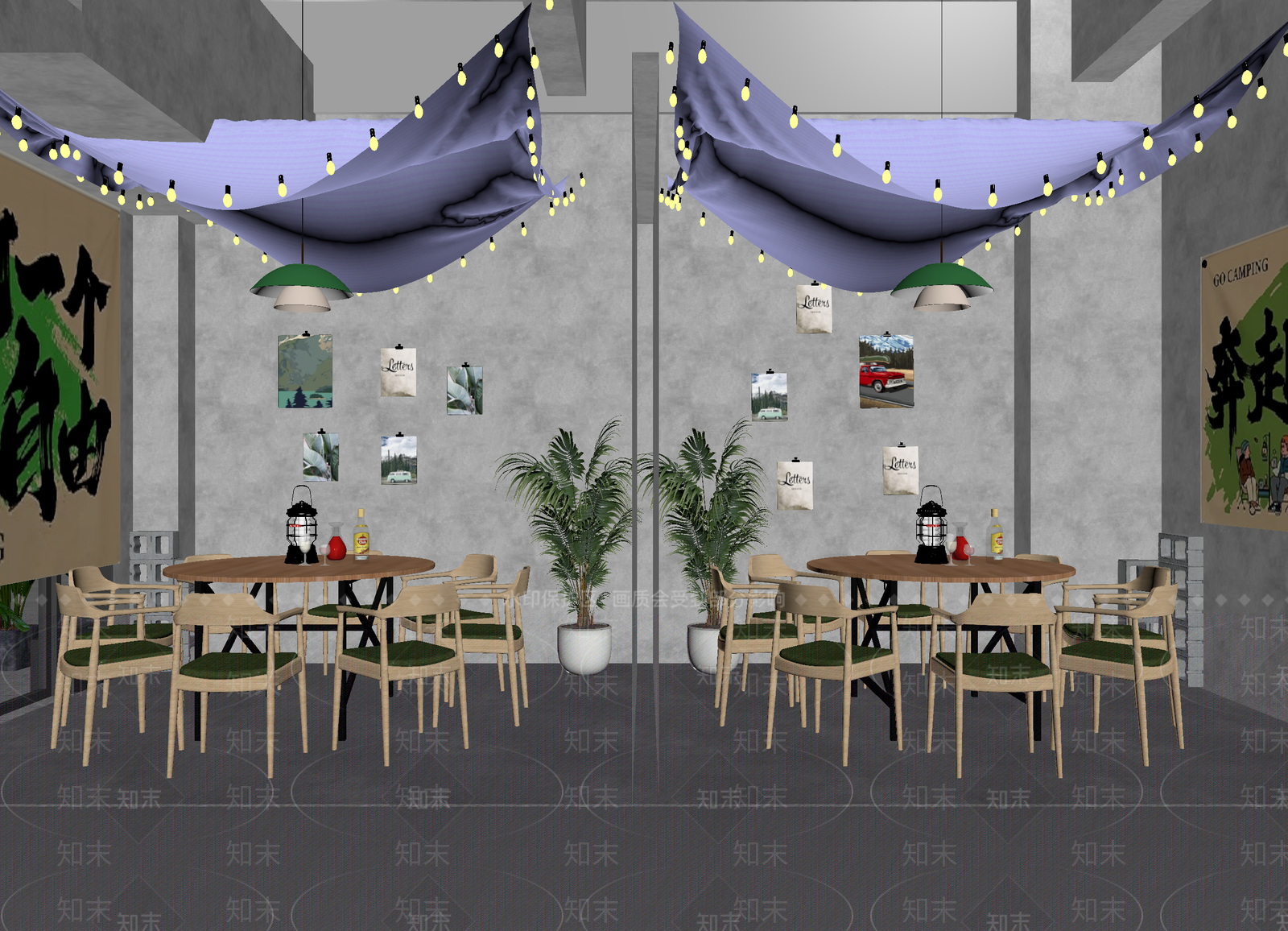 侘寂咖啡厅3D模型下载【ID:1215037953】