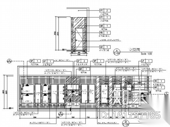 [大连]现代售楼展示中心室内装修施工图（含实景效果）cad施工图下载【ID:161737185】