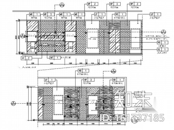 [大连]现代售楼展示中心室内装修施工图（含实景效果）cad施工图下载【ID:161737185】