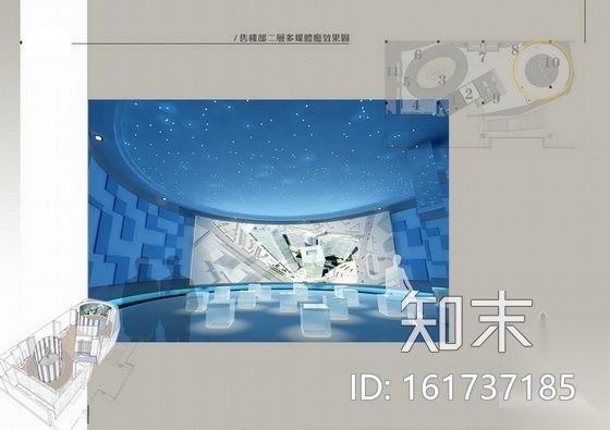 [大连]现代售楼展示中心室内装修施工图（含实景效果）cad施工图下载【ID:161737185】