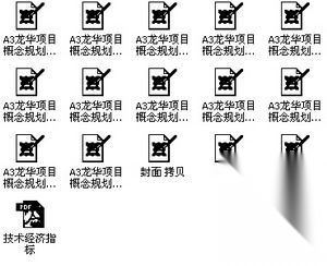 龙华某花都规划建筑方案文本cad施工图下载【ID:168131159】