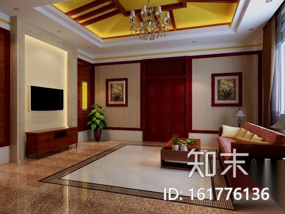 某酒店豪华包厢设计装修图（含效果）cad施工图下载【ID:161776136】