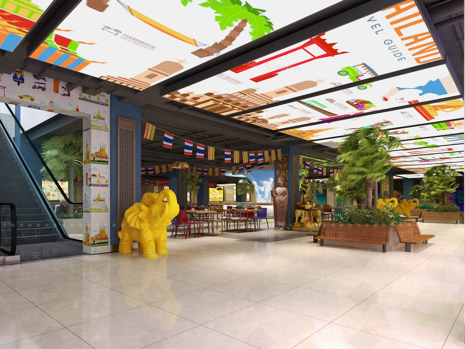 东南亚超市入口3D模型下载【ID:132528735】