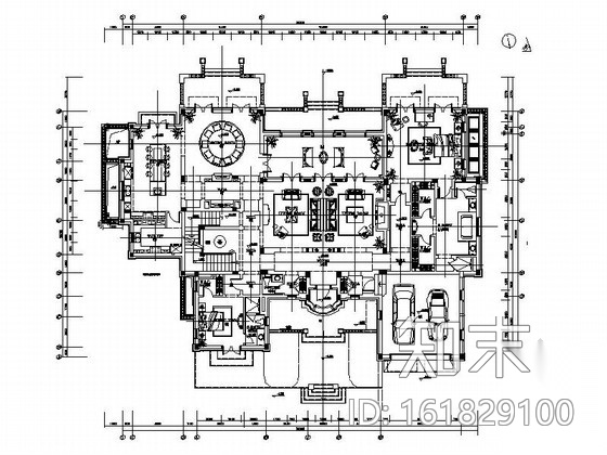 [浙江]精品欧式风格两层别墅大宅室内装修施工图（含实景...cad施工图下载【ID:161829100】