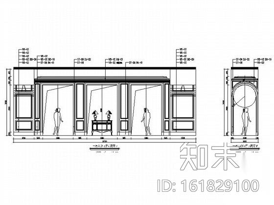 [浙江]精品欧式风格两层别墅大宅室内装修施工图（含实景...cad施工图下载【ID:161829100】