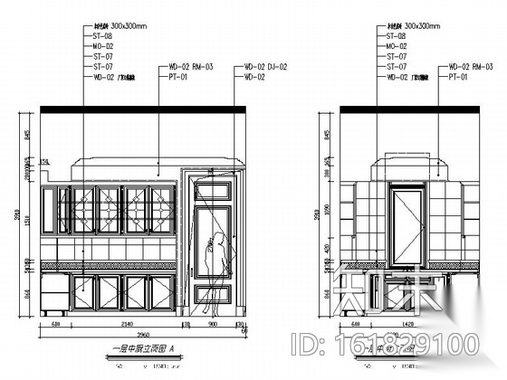 [浙江]精品欧式风格两层别墅大宅室内装修施工图（含实景...cad施工图下载【ID:161829100】