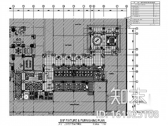 [海南]奢华品牌五星级酒店中餐厅装修施工图（含效果）施工图下载【ID:161923108】