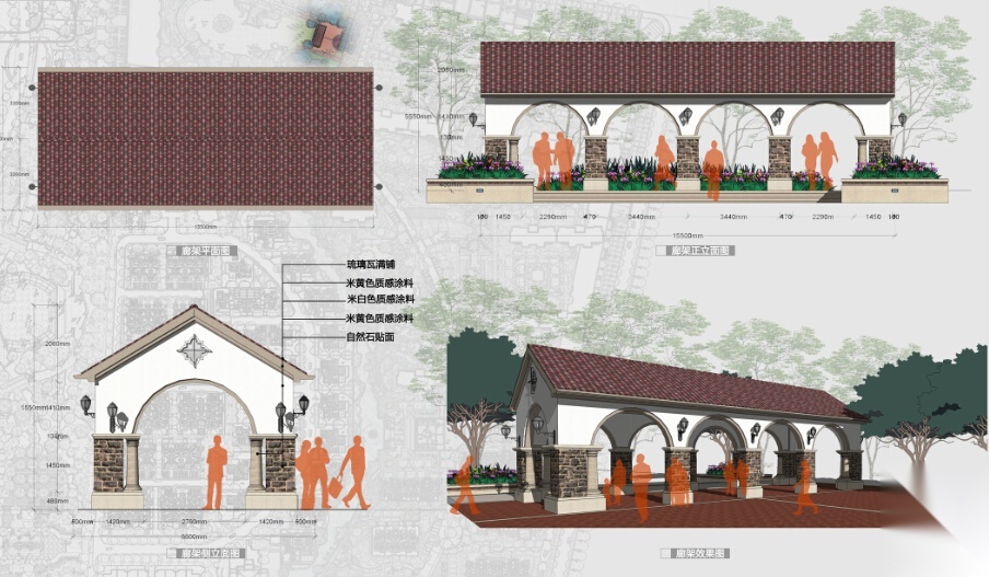 [河南]欧式商业街高层住宅区景观设计方案施工图下载【ID:161065183】