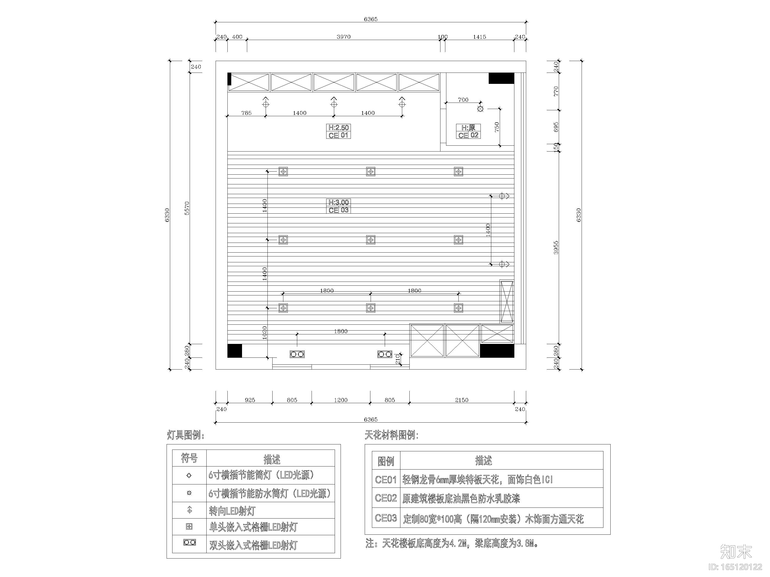 [广州]34㎡现代居酒屋室内装饰设计施工图cad施工图下载【ID:165120122】