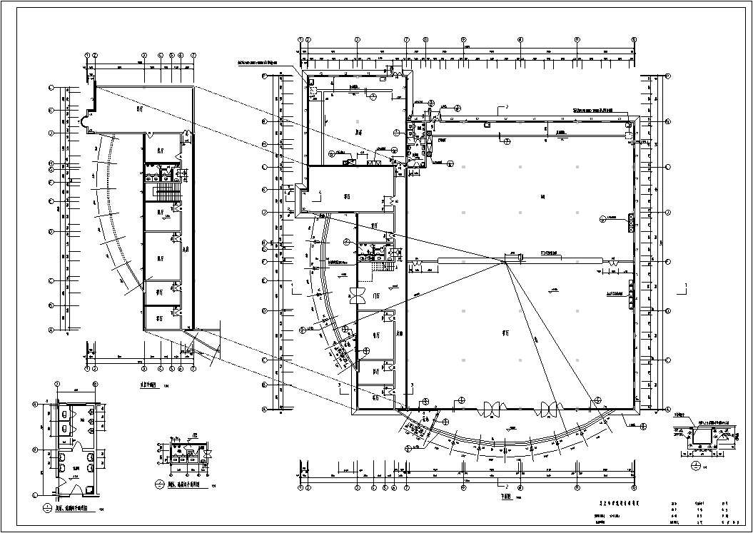 独栋双层餐饮建筑设计施工图CADcad施工图下载【ID:165408186】