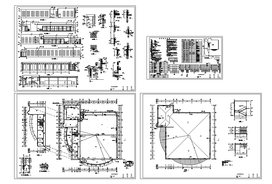 独栋双层餐饮建筑设计施工图CADcad施工图下载【ID:165408186】