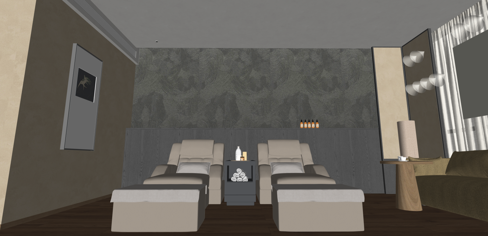 现代会所SU模型下载【ID:1215960785】