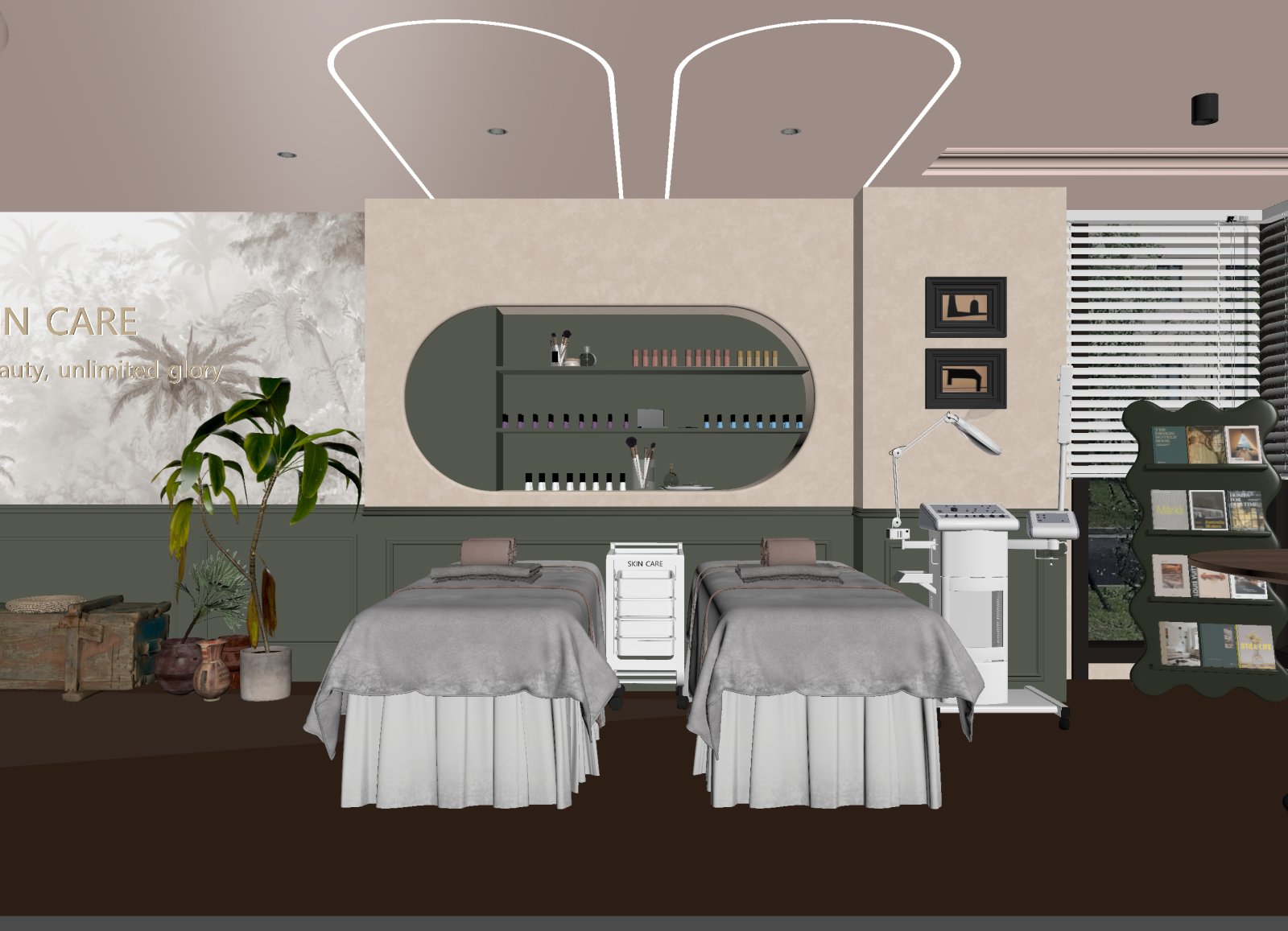 法式美容院3D模型下载【ID:1214325188】