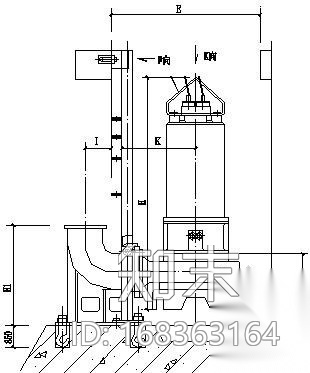 污水泵安装大样图cad施工图下载【ID:168363164】