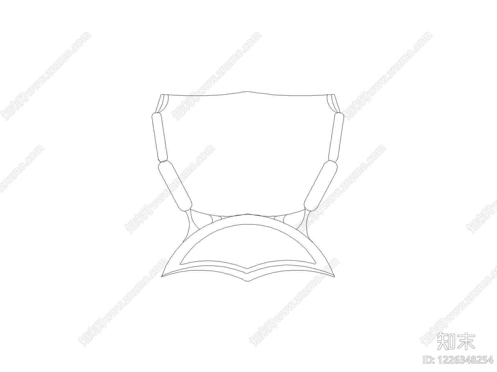现代椅子CAD图纸