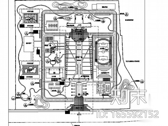 [河北]校园园林景观工程施工图施工图下载【ID:165592152】
