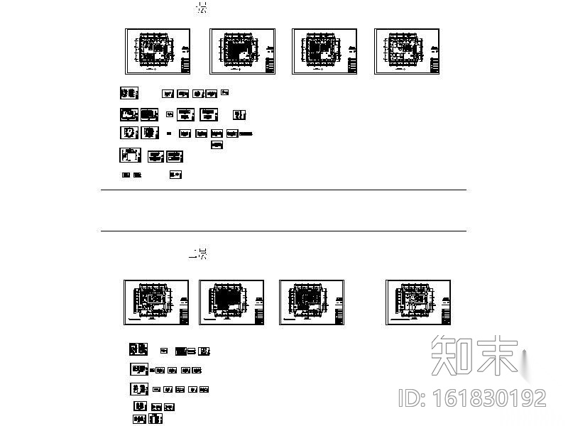某办公楼设计装修图cad施工图下载【ID:161830192】